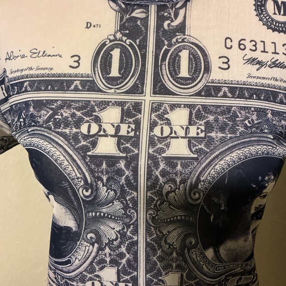 Miaou Black and Cream Graphic Short Sleeve Tee6 - Picture 5 of 6